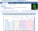 Thumbnail image for examples of Conserved Features (Sites) in Voltage-Gated Chloride Channel, cd00400, including Cl- selectivity filter, pore-gating glutamate residue, Cl- binding residues, and dimer interface..  Click on image to jump to a larger, annotated version in this help document.