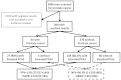 Figure J6 is a flow chart showing how data on cancer prevalence can impact the predictive values of PCA3 testing. The flowchart begins with a cohort of 3000 men subject to prostate cancer screening. Ten percent are identified as at risk; 300 move on to the next box in the flow chart; 2700 are excluded. Out of the 300 with positive screening results, downward arrows identify a box to the left hand side of the chart denoting 30 patients have prostate cancer and a box to the right hand side denoting 270 patients do not have cancer. Downward arrows again divide each of these populations. An arrow pointing down to the left of the box of 30 cancer patients identifies another box containing 27 patients who have elevated PCA3 values. An arrow pointing down to the right of that box of 30 cancer patients also identifies a box, this time containing 3 cancer positive patients who do not have elevated PCA3 values. An arrow pointing down to the left of the box containing 270 patients without cancer identifies a box containing 184 patients who have elevated PCA3 scores. A similar arrow pointing down to the right identifies a box, this time containing 86 cancer negative patients who do not have elevated PCAs. Arrows lead from the two boxes including the 27 cancer patients with elevated PCA3 values and the 184 noncancer patients with elevated PCA3 values. The positive predictive value in this setting is 13%. Arrows (using dotted lines) lead from the two boxes including the 3 cancer patients without elevated PCA3 and 86 noncancer patients without elevated PCA3.