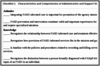 Checklist 1. Characteristics and Competencies of Administrative and Support Staff.