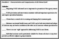 Checklist 3. Characteristics and Competencies of All Clinical Staff.