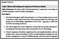 Sample Policy 1b.