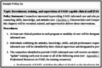 Sample Policy 2a.