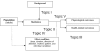 Figure 1. Analytic framework for evidence report on the state of research on meditation practices in healthcare.