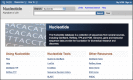 Figure 1. The new nucleotide homepage with access to related resources.