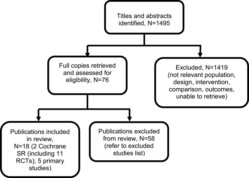 Figure 19. Flow diagram of clinical article selection for exercise review.