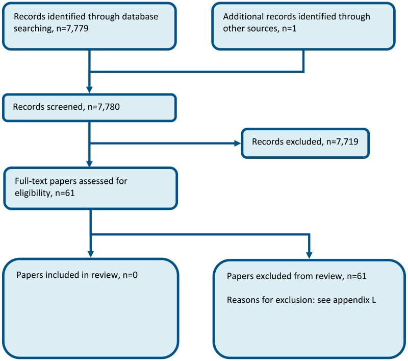 Figure 8. Flow chart of clinical study selection for the review of headaches in children.