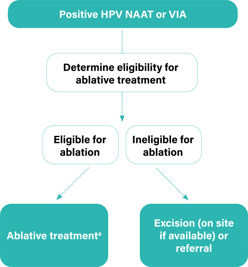 Algorithm to determine eligibility for ablative treatment.