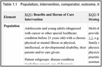 Table 1.1. Population, intervention, comparator, outcome, timing, and setting (PICOTS).