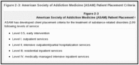 Figure 2-3: American Society of Addiction Medicine (ASAM) Patient Placement Criteria.