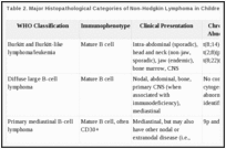 Table 2. Major Histopathological Categories of Non-Hodgkin Lymphoma in Children and Adolescentsa.