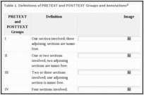 Table 1. Definitions of PRETEXT and POSTTEXT Groups and Annotationsa .