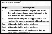 Table 2. Definitions of FIGO Stage IIa.