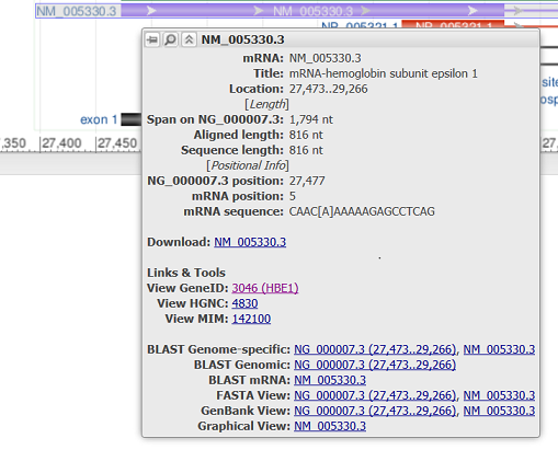 RefSeq mRNA