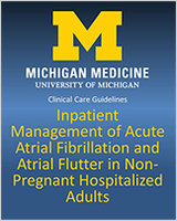 Cover of Inpatient Management of Acute Atrial Fibrillation and Atrial Flutter in Non-Pregnant Hospitalized Adults