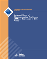 Cover of Adverse Effects of Pharmacologic Treatments of Major Depression in Older Adults