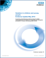 Cover of Sedation in children and young people