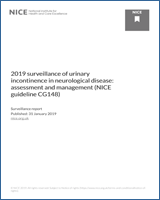 Cover of 2019 surveillance of urinary incontinence in neurological disease: assessment and management (NICE guideline CG148)