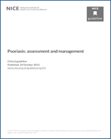 Cover of Psoriasis: assessment and management