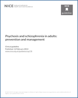 Cover of Psychosis and schizophrenia in adults: prevention and management