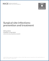 Cover of Surgical site infections: prevention and treatment