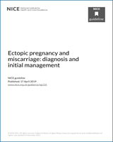 Cover of Ectopic pregnancy and miscarriage: diagnosis and initial management