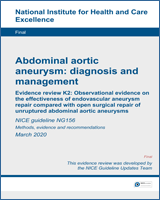 Cover of Observational evidence on the effectiveness of endovascular aneurysm repair compared with open surgical repair of unruptured abdominal aortic aneurysms