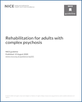Cover of Rehabilitation for adults with complex psychosis