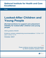Cover of Interventions to support care placement stability for looked-after children and young people