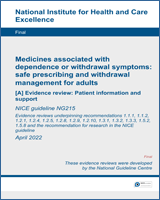Cover of Evidence review: Patient information and support