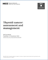 Cover of Thyroid cancer: assessment and management