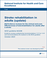 Cover of Evidence reviews for the clinical and cost-effectiveness of interventions to support oral hygiene for adults after a stroke