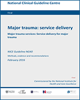 Cover of Major Trauma: Service Delivery