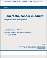 Cover of Pancreatic cancer in adults: diagnosis and management