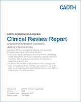 Cover of Clinical Review Report: Levodopa/Carbidopa (Duodopa)