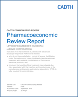 Cover of Pharmacoeconomic Review Report: Levodopa/Carbidopa (Duodopa)