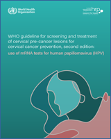 Cover of WHO guideline for screening and treatment of cervical pre-cancer lesions for cervical cancer prevention