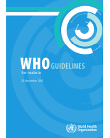 Cover of WHO guidelines for malaria