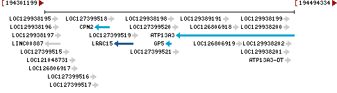 Genomic Context describing neighboring genes